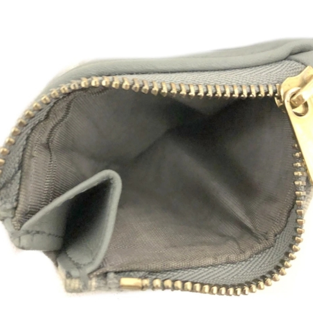 Christian Dior Saddle Trotter Oblique Canvas Leather Trifold Wallet Gray/2BH1711 - Picture 7 of 8